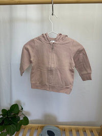 Růžová mikina na zip H&M 68