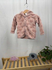 Plyšový kabátek na zip H&M 80
