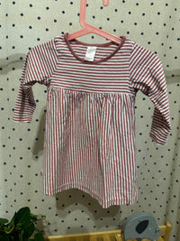Proužkované šaty s dlouhým rukávem H&M 89