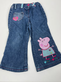 Džíny s rozšířenými nohavicemi Peppa Pig George 92/98