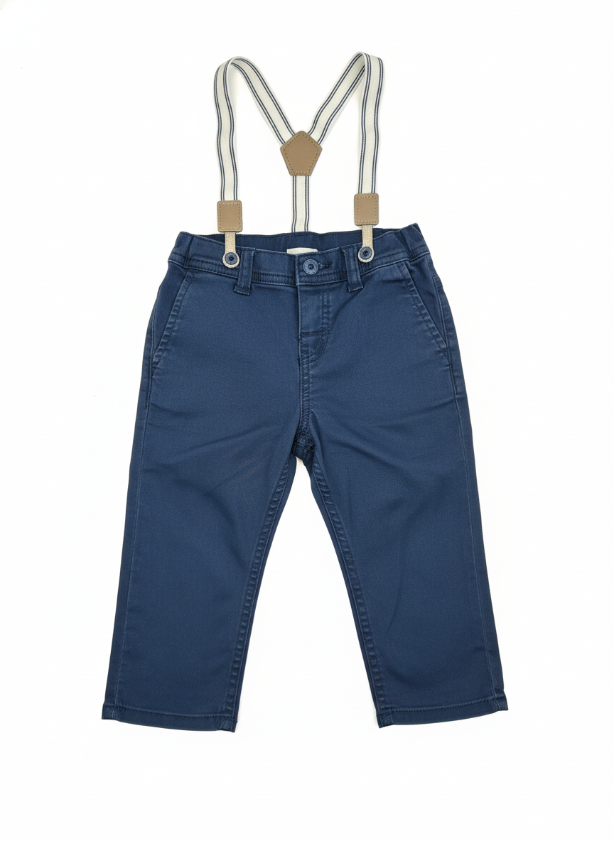 Kalhoty s kšandami H&M 86 – AI enhanced