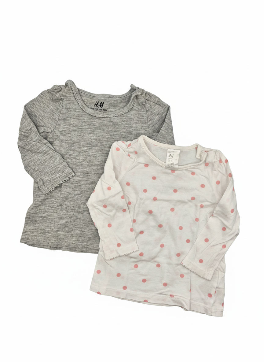 Sada 2ks triček H&M 74 – AI enhanced