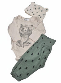 Set body,čepice a legín H&M 62 – AI enhanced