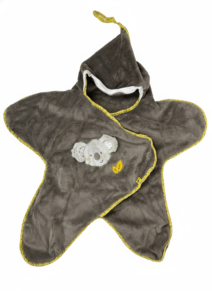 Zavinovačka ve tvaru hvězdy Baby Fehn – AI enhanced