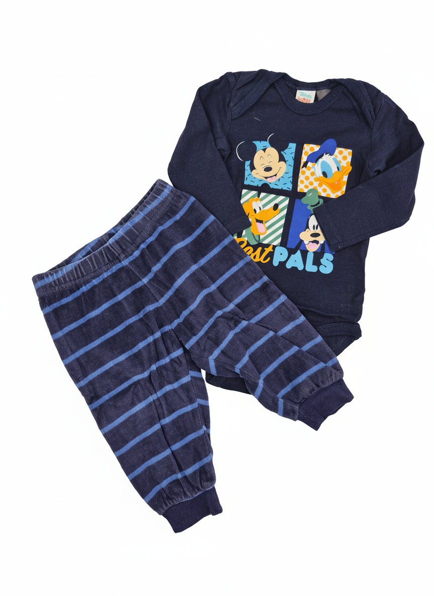 Set body a tepláků Mickey Mouse Lupilu 62/68 – AI enhanced