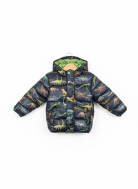 Prošívaná bunda s fleecem s dinosaury Next 92 – AI enhanced