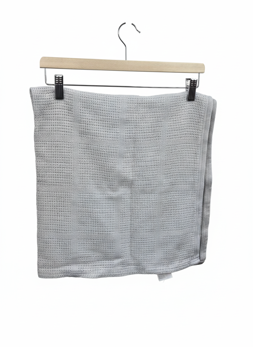 Šedý pléd pro miminko H&M Home  90X90cm – AI enhanced