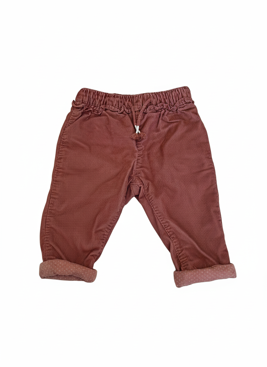 Podšité manšestrové kalhoty H&M 68 – AI enhanced