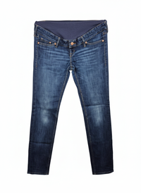 Těhotenské džíny Skinny High Rib H&M 38 – AI enhanced