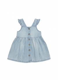 🐣💚 Bavlněné šaty s laclem a knoflíky H&M 68 – AI enhanced