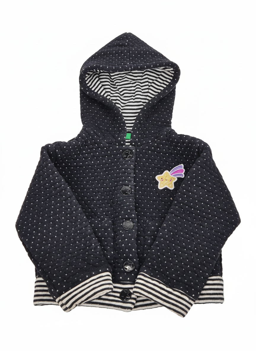 Svrchní bavlněná bunda/mikina United Colors of Benetton 82 – AI enhanced