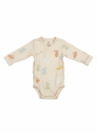 Zavinovací body s dlouhým rukávem a motivem králíčků Lindex 62 – AI enhanced