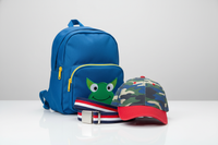 vygeneruj mi obrázek pro doplňky pro kluky, nějaké klučičí býle, kšiltovka, klučičí batoh..